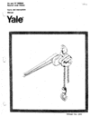 YALE PE-PF Ratchet Hoist - 215A